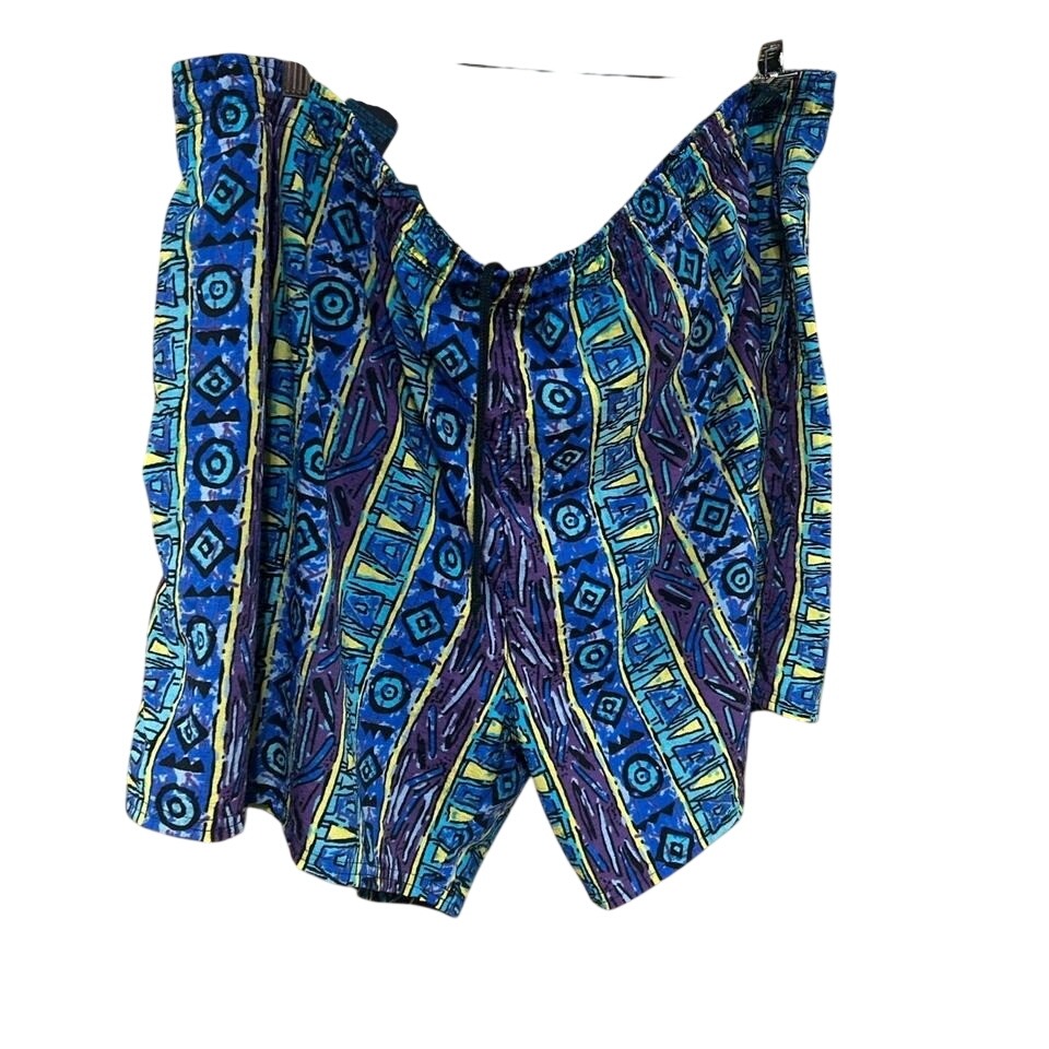 Mens Retro 90's Aop Radical Swim Trunks Size 3x